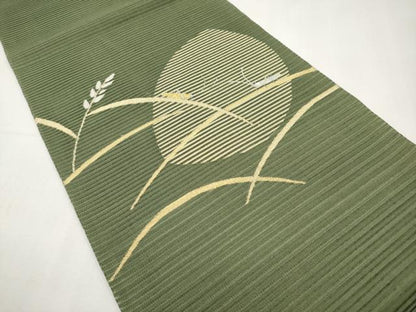 平和屋着物＊夏物　八寸名古屋帯　絽綴れ　夏虫　金銀糸　高島屋扱い　正絹　逸品　CABK1646tx