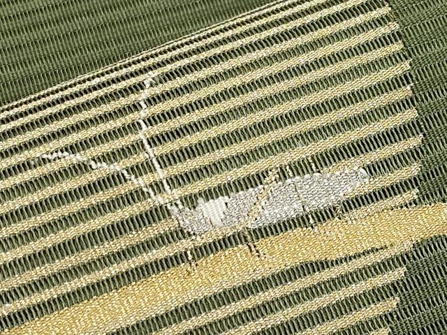 平和屋着物＊夏物　八寸名古屋帯　絽綴れ　夏虫　金銀糸　高島屋扱い　正絹　逸品　CABK1646tx
