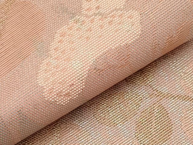 平和屋着物＊夏物　西陣　まいづる謹製　六通柄袋帯　霞秋草文　金糸　証紙付き　正絹　逸品　未使用　CABK1667tx