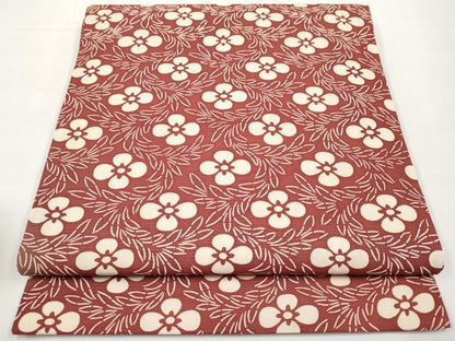 平和屋着物＊夏物　全通柄袋帯　花菱文　正絹　逸品　CABK1672tx