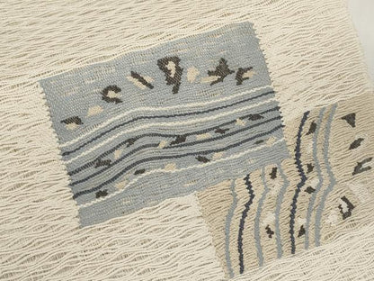 平和屋着物＊夏物　八寸名古屋帯　すくい織　色紙重ね文　正絹　逸品　CABK1689tx