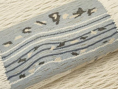 平和屋着物＊夏物　八寸名古屋帯　すくい織　色紙重ね文　正絹　逸品　CABK1689tx