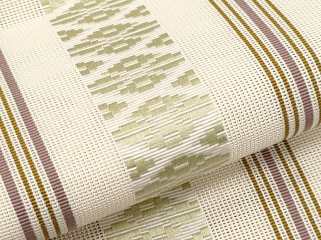 平和屋着物＊夏物　本場筑前博多織　八寸名古屋帯　紗献上　正絹　逸品　CABK1695tx
