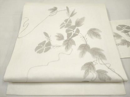 平和屋着物＊夏物　九寸名古屋帯　朝顔　正絹　逸品　CABK1700tx