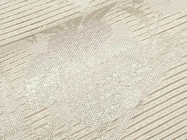 平和屋着物＊夏物　六通柄袋帯　花唐草文　銀糸　正絹　逸品　CABK1702tx