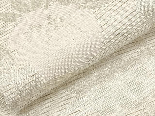 平和屋着物＊夏物　六通柄袋帯　花唐草文　銀糸　正絹　逸品　CABK1702tx