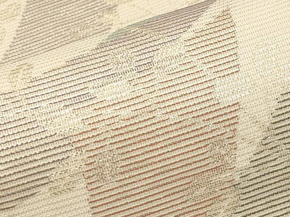 平和屋着物＊夏物　六通柄袋帯　萩文　金糸　正絹　逸品　CABK1703tx