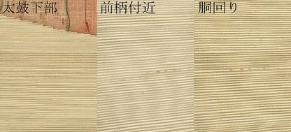 平和屋着物＊夏物　八寸名古屋帯　杜若　銀糸　正絹　逸品　CABK1724tx
