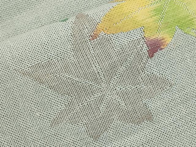 平和屋着物＊夏物　八寸名古屋帯　楓文　CABK1726tx