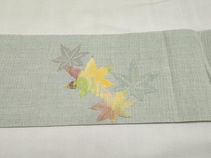 平和屋着物＊夏物　八寸名古屋帯　楓文　CABK1726tx
