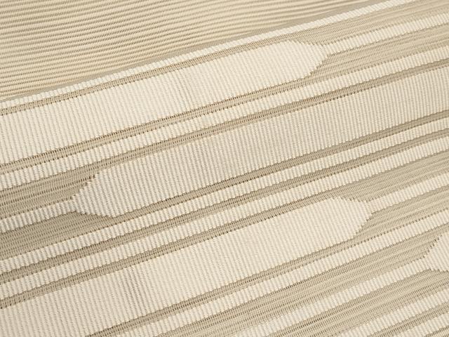 平和屋着物＊夏物　八寸名古屋帯　絽綴れ　横段文　肌色　正絹　逸品　CABK1737tx