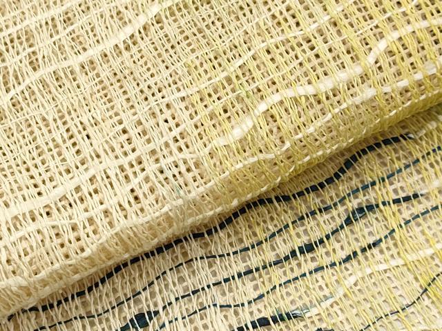 平和屋着物＊夏物　八寸名古屋帯　間道　正絹　逸品　CABK1753tx