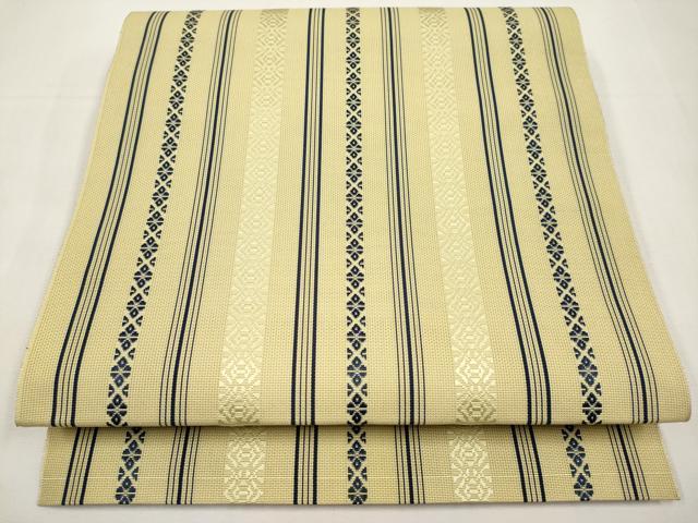 平和屋着物＊夏物　本場筑前博多織　八寸名古屋帯　紗献上　正絹　逸品　CABK1760tx