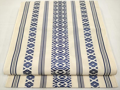 平和屋着物＊夏物　本場筑前博多織　八寸名古屋帯　紗献上　正絹　逸品　CABK1762tx