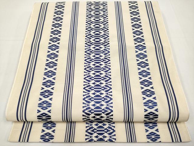 平和屋着物＊夏物　本場筑前博多織　八寸名古屋帯　紗献上　正絹　逸品　CABK1762tx
