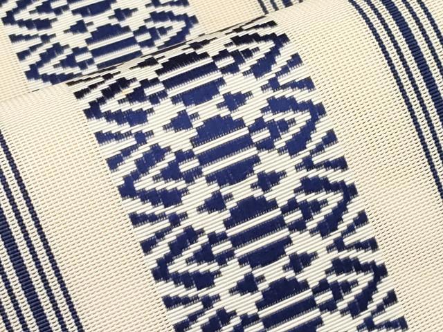 平和屋着物＊夏物　本場筑前博多織　八寸名古屋帯　紗献上　正絹　逸品　CABK1762tx