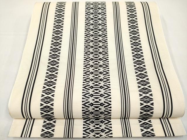 平和屋着物＊夏物　本場筑前博多織　八寸名古屋帯　紗献上　正絹　逸品　CABK1763tx