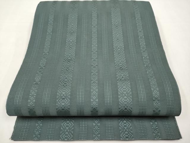 平和屋着物＊夏物　八寸名古屋帯　博多織　紗献上　革色　CABK1786tx