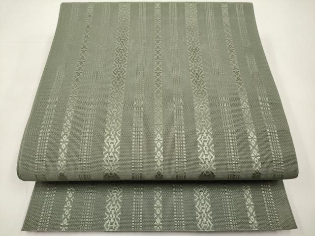 平和屋着物＊夏物　八寸名古屋帯　博多織　紗献上　岩井茶色　CABK1787tx