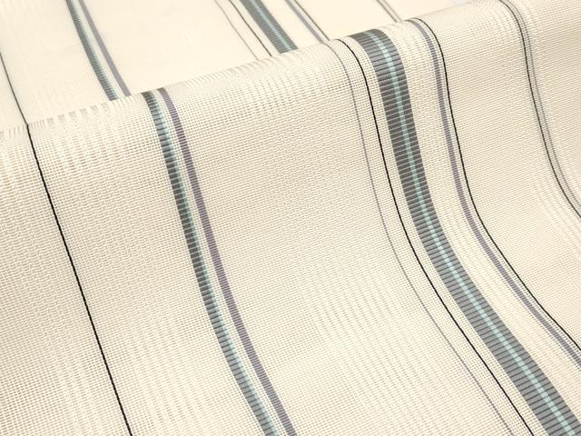 平和屋着物＊夏物　本場筑前博多織　八寸名古屋帯　間道　正絹　逸品　CABK1789tx