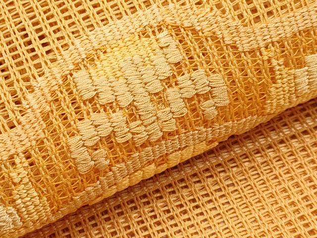 平和屋着物＊夏物　八寸名古屋帯　羅　草花文　正絹　逸品　CABK1813tx