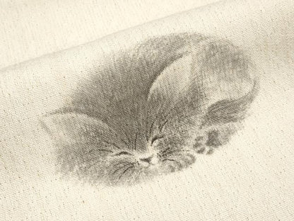 平和屋着物＊夏物　八寸名古屋帯　手描き　猫　CABK1829tx
