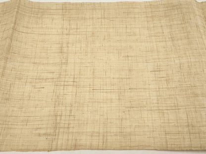 平和屋着物＊夏物　八寸名古屋帯　手描き　兎　金彩　麻　逸品　CABK1830tx