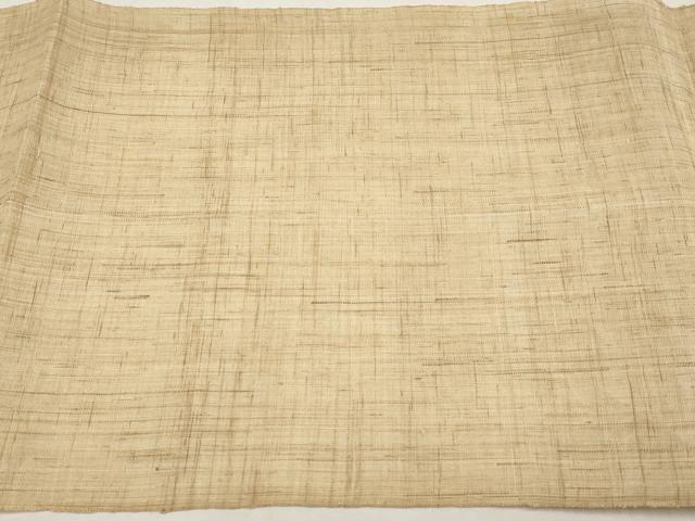 平和屋着物＊夏物　八寸名古屋帯　手描き　兎　金彩　麻　逸品　CABK1830tx