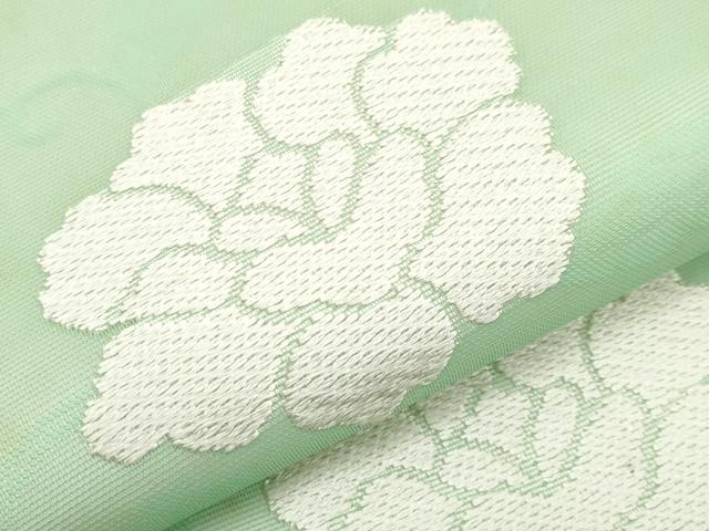 平和屋着物＊夏物　九寸名古屋帯　唐織　牡丹　正絹　逸品　CABK1839tx
