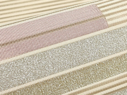 平和屋着物＊夏物　八寸名古屋帯　絽綴れ　霞文　金銀糸　正絹　逸品　CABK1841tx