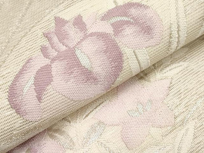 平和屋着物＊夏物　六通柄袋帯　花丸文　金銀糸　正絹　逸品　CABK1854tx