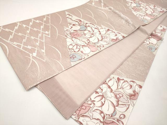 平和屋着物＊夏物　六通柄袋帯　辻が花　銀糸　正絹　逸品　CABK1860tx