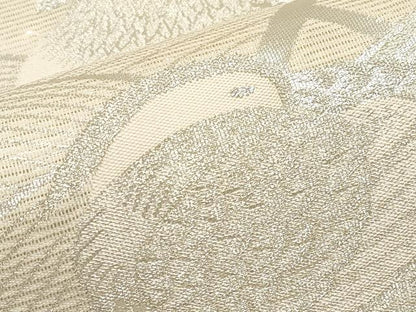 平和屋着物＊夏物　六通柄袋帯　鴛鴦　銀糸　正絹　逸品　CABK1862tx