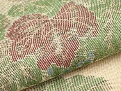 平和屋着物＊夏物　全通柄　本袋帯　葡萄蔦の葉文　金糸　正絹　逸品　CABK1867tx