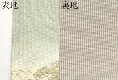 平和屋着物＊夏物　京の名門・菱屋六右ェ門　両面　太鼓柄袋帯　手描き　風景文　正絹　逸品　CABK1868tx