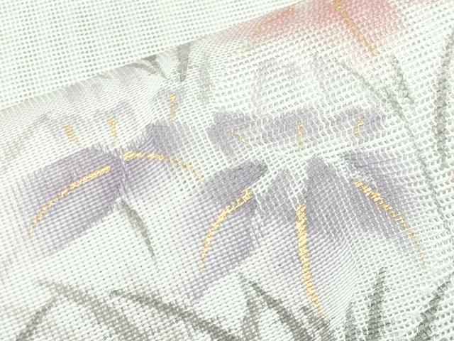 平和屋着物＊夏物　八寸名古屋帯　手描き　八ツ橋文　金彩　CABK1876tx
