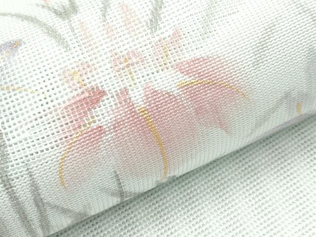平和屋着物＊夏物　八寸名古屋帯　手描き　八ツ橋文　金彩　CABK1876tx