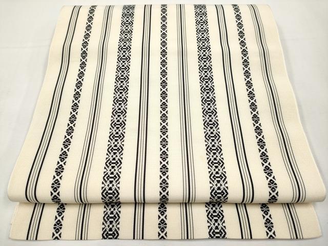 平和屋着物＊夏物　本場筑前博多織　八寸名古屋帯　紗献上　正絹　逸品　CABK1899tx
