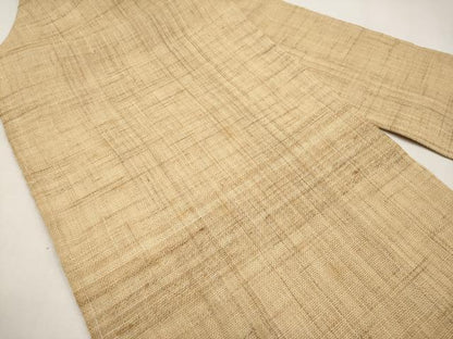 平和屋着物＊夏物　九寸名古屋帯　霞文　麻　逸品　CABK1919tx