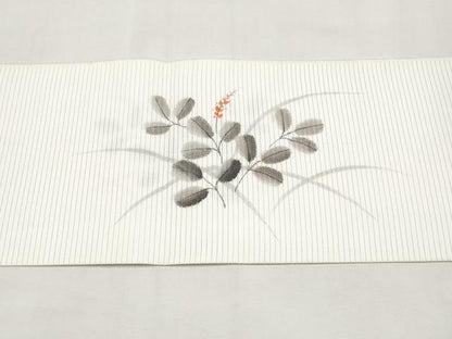 平和屋着物＊夏物　八寸名古屋帯　作家物　手描き　うちわ　CABK1923tx