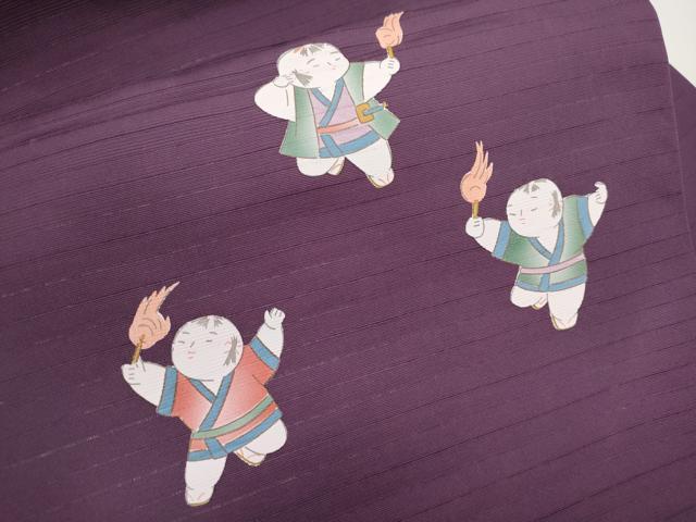 平和屋着物＊夏物　九寸名古屋帯　唐子　CABK1924tx