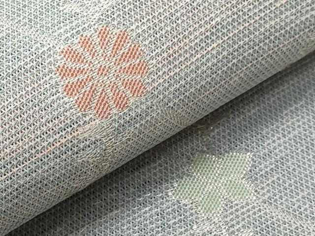 平和屋着物＊夏物　六通柄　京袋帯　花繋ぎ　銀糸　CABK1941tx