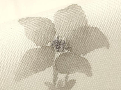 平和屋着物＊夏物　中国三大刺繍　相良刺繍　九寸名古屋帯　手描き　草花文　正絹　逸品　CABK1944tx
