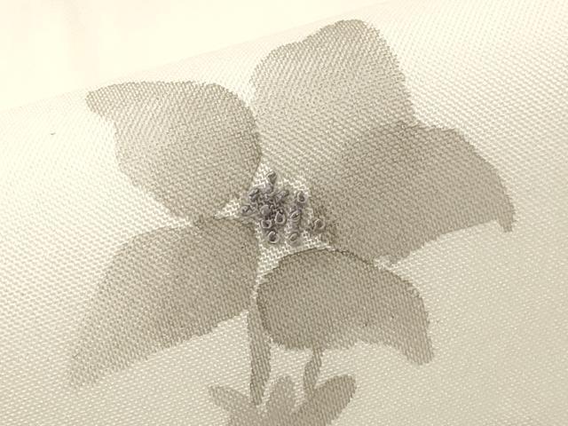 平和屋着物＊夏物　中国三大刺繍　相良刺繍　九寸名古屋帯　手描き　草花文　正絹　逸品　CABK1944tx
