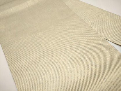 平和屋着物＊夏物　九寸名古屋帯　霞文　金糸　正絹　逸品　未使用　CABK1947tx
