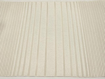 平和屋着物＊夏物　八寸名古屋帯　絽綴れ　横段文　銀糸　正絹　逸品　未使用　CABK1952tx