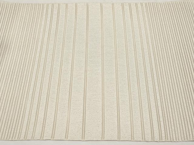 平和屋着物＊夏物　八寸名古屋帯　絽綴れ　横段文　銀糸　正絹　逸品　未使用　CABK1952tx