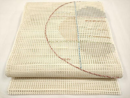 平和屋着物＊夏物　八寸名古屋帯　羅　抽象文　正絹　逸品　CABK1954tx
