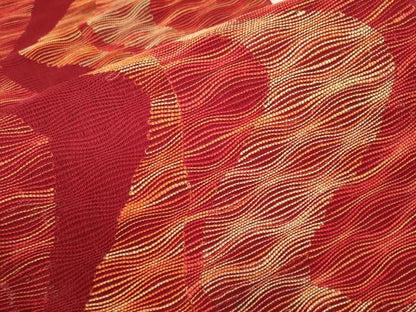 平和屋着物＊夏物　八寸名古屋帯　よろけ縞　正絹　逸品　未使用　CABK1956tx