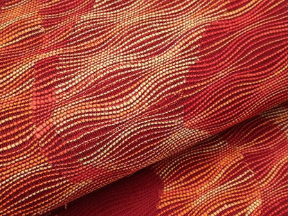 平和屋着物＊夏物　八寸名古屋帯　よろけ縞　正絹　逸品　未使用　CABK1956tx